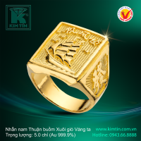 Nhẫn nam Thuận Buồm Xuôi Gió  - Vàng 24K