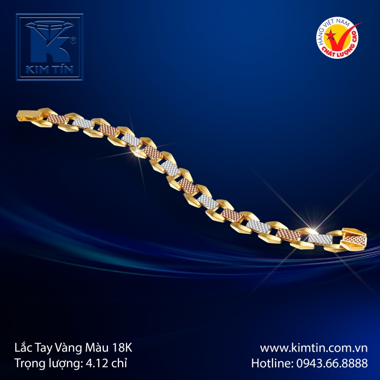 Lắc Tay Vàng Màu 18K