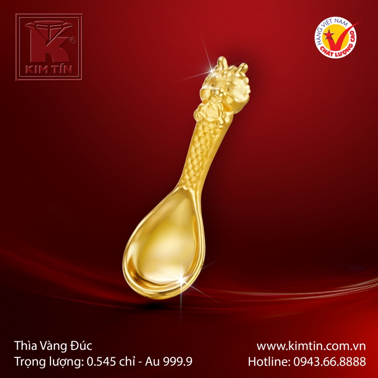 Thìa Vàng 24K