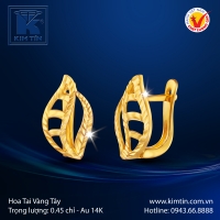 Hoa Tai Vàng Màu 14K