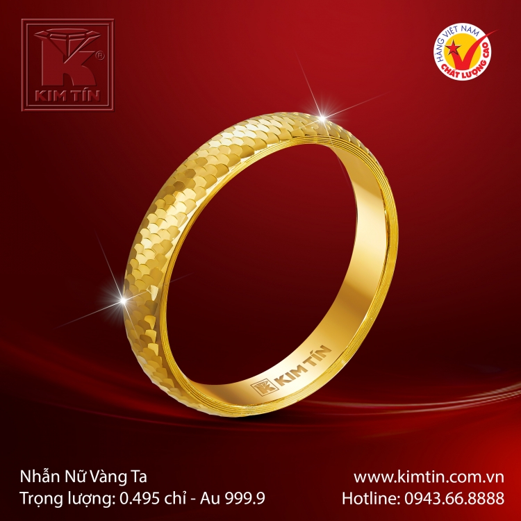 Nhẫn Nữ Vàng 24K