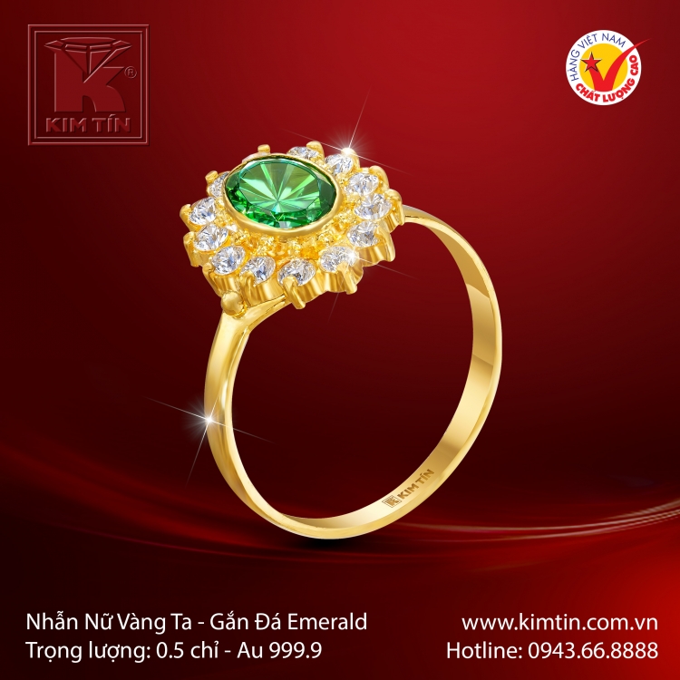 Nhẫn Nữ Vàng 24K