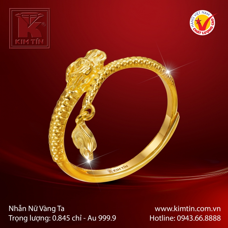 Nhẫn Nữ Vàng 24K