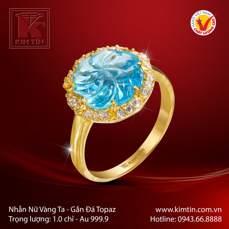 Nhẫn Nữ Vàng 24K