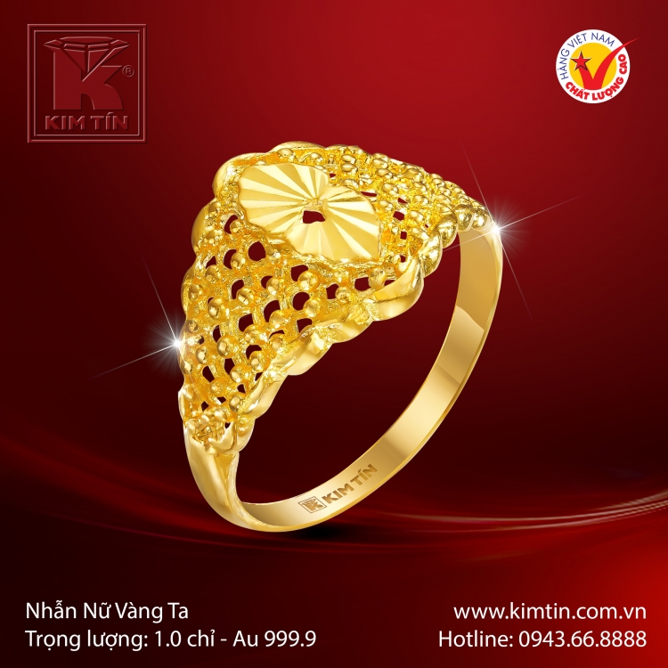 Nhẫn Nữ Vàng 24K