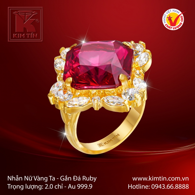 Nhẫn Nữ Vàng 24K