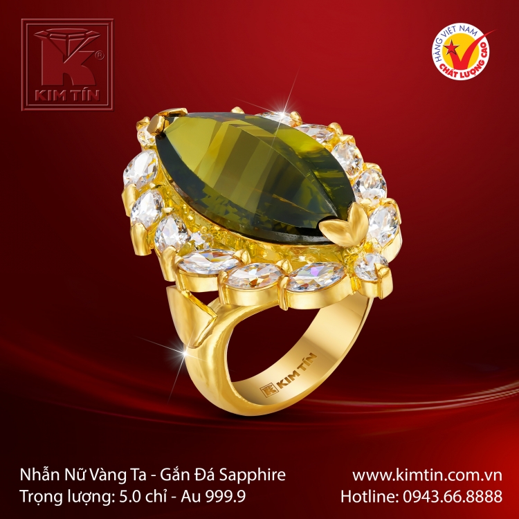 Nhẫn Nữ Vàng 24K