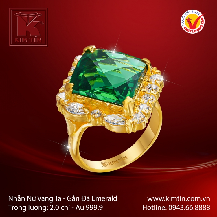 Nhẫn Nữ Vàng 24K