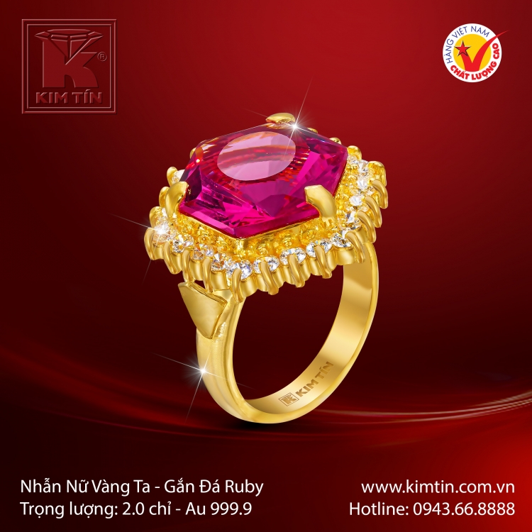 Nhẫn Nữ Vàng 24K