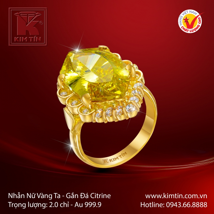 Nhẫn Nữ Vàng 24K