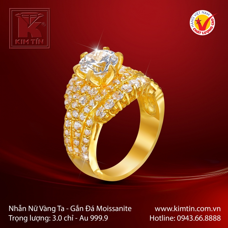 Nhẫn Nữ Vàng 24K