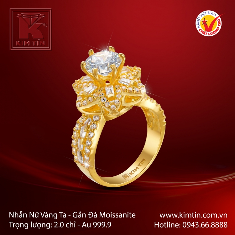 Nhẫn Nữ Vàng 24K