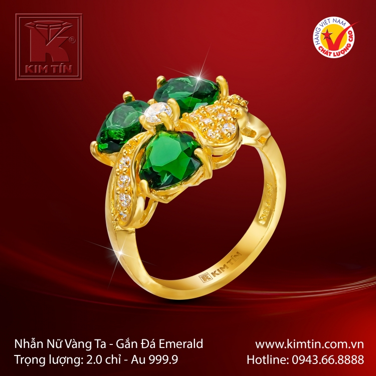 Nhẫn Nữ Vàng 24K