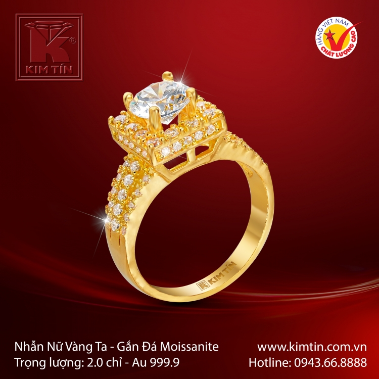 Nhẫn Nữ Vàng 24K