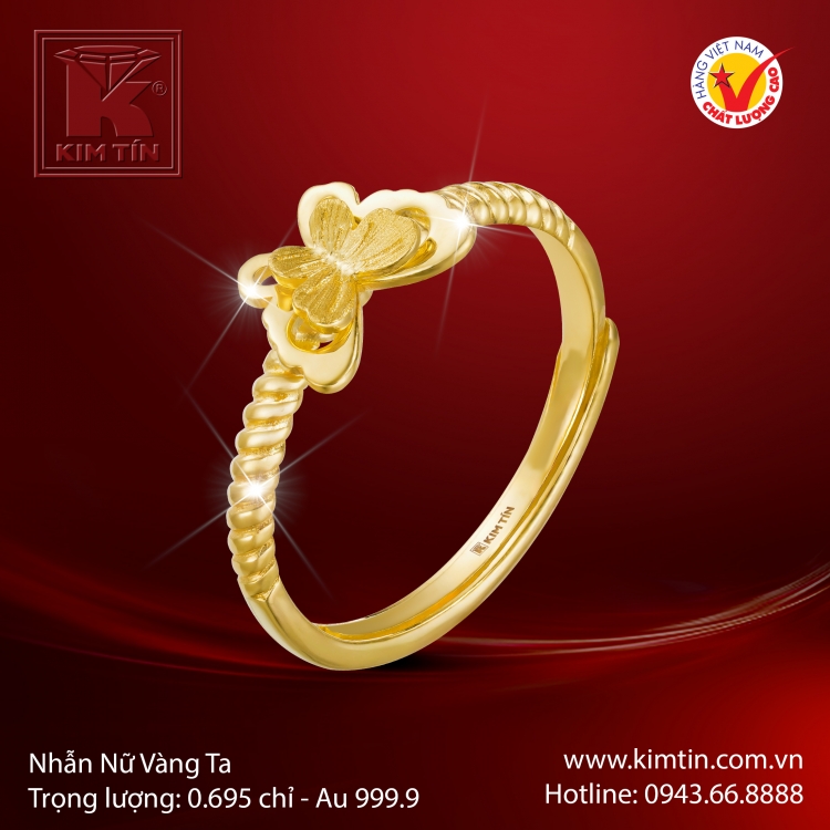 Nhẫn Nữ Vàng 24K