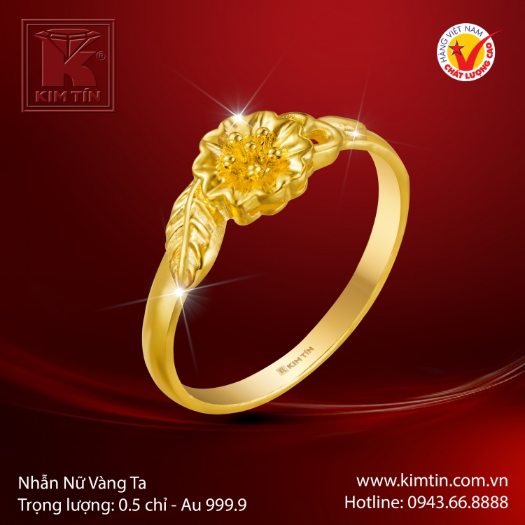 Nhẫn Nữ Vàng 24K