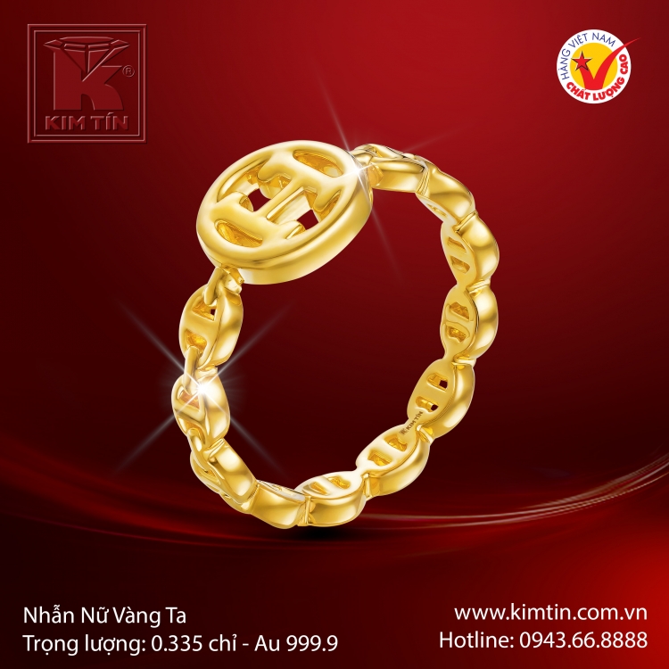 Nhẫn Nữ Vàng 24K