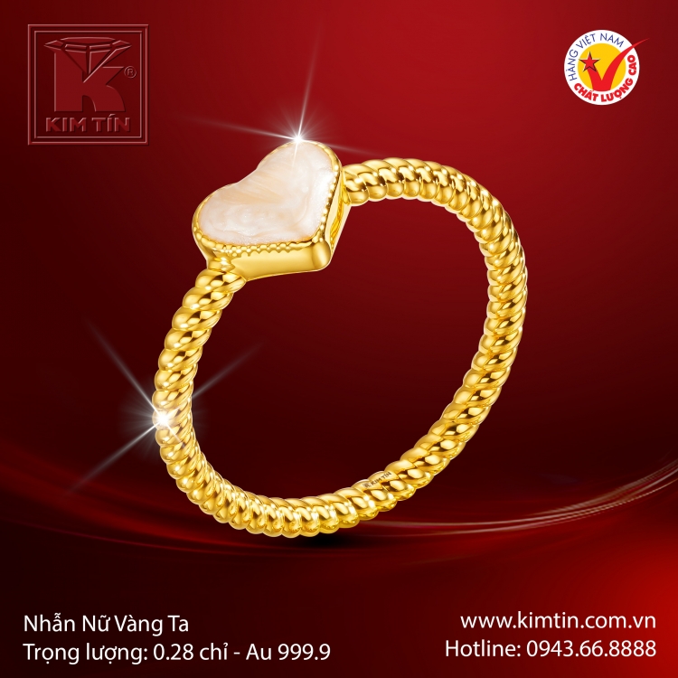 Nhẫn Nữ Vàng 24K