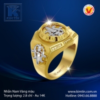 Nhẫn nam vàng 14k