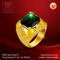 Nhẫn nam vàng 24K