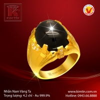 Nhẫn nam vàng 24K