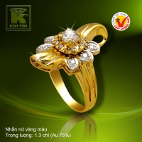 Nhẫn nữ vàng màu 18k