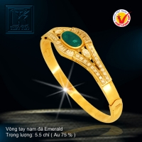 Vòng tay nạm đá Emerald