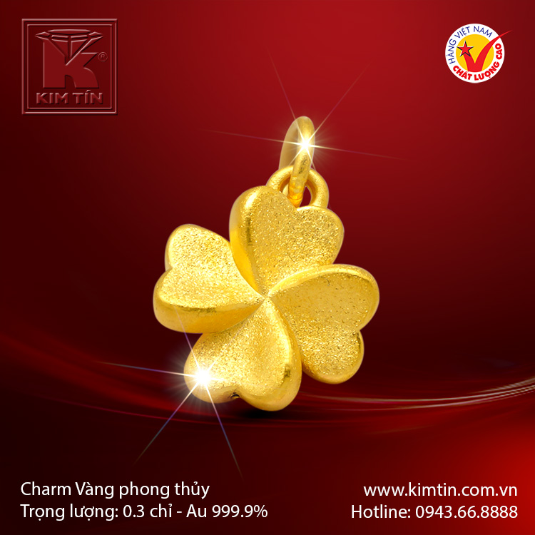 Charm vàng phong thủy