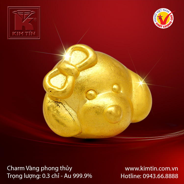 Charm vàng phong thủy