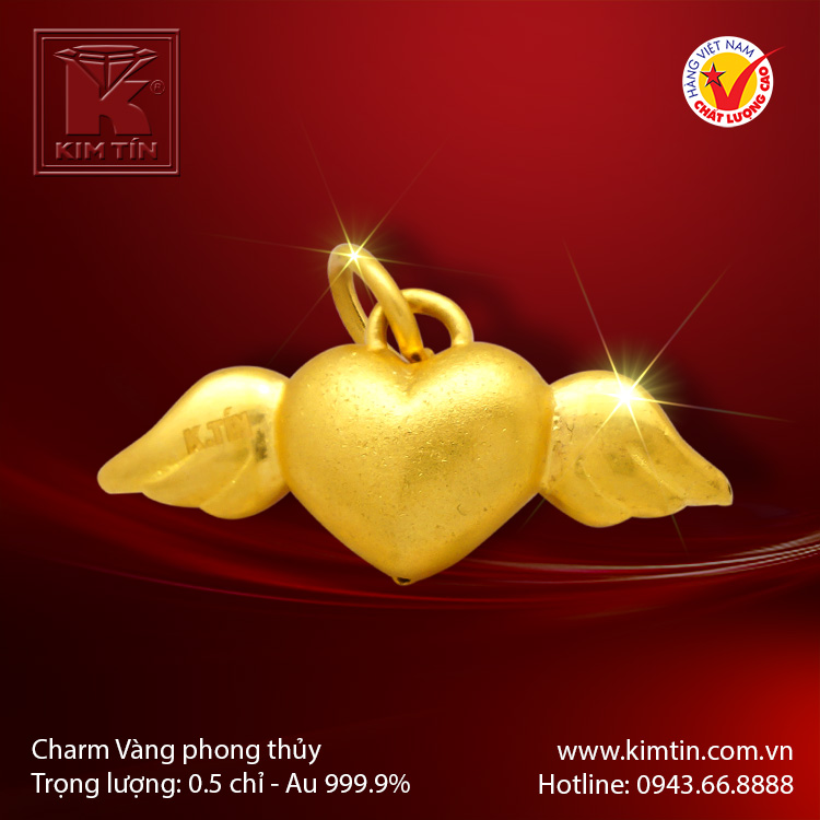 Charm vàng phong thủy