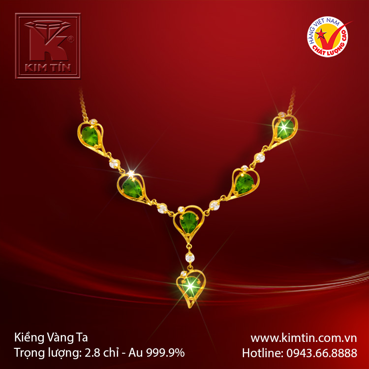 Kiềng cổ vàng 24K