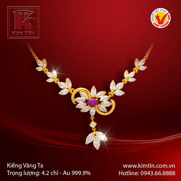 Kiềng cổ vàng 24K