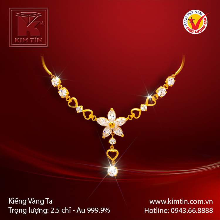 Kiềng cổ vàng 24K