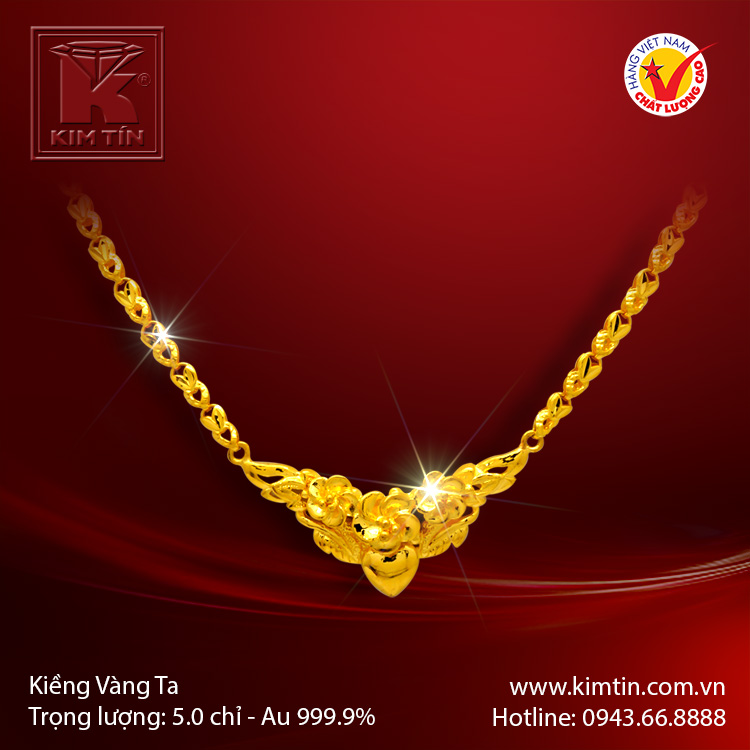 Kiềng cổ vàng 24K