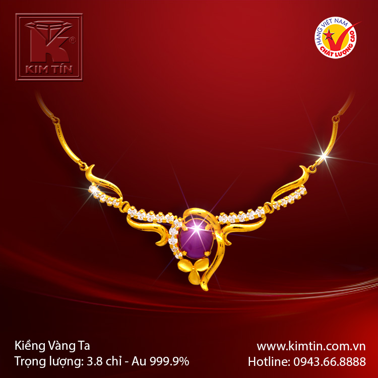 Kiềng cổ vàng 24K