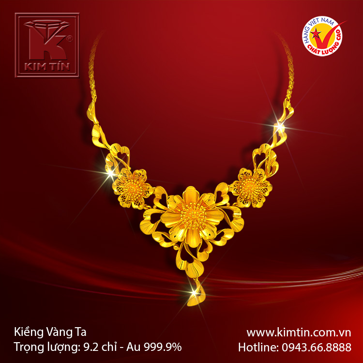 Kiềng cổ vàng 24K