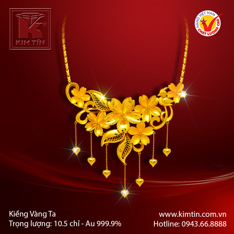 Kiềng cổ vàng 24K