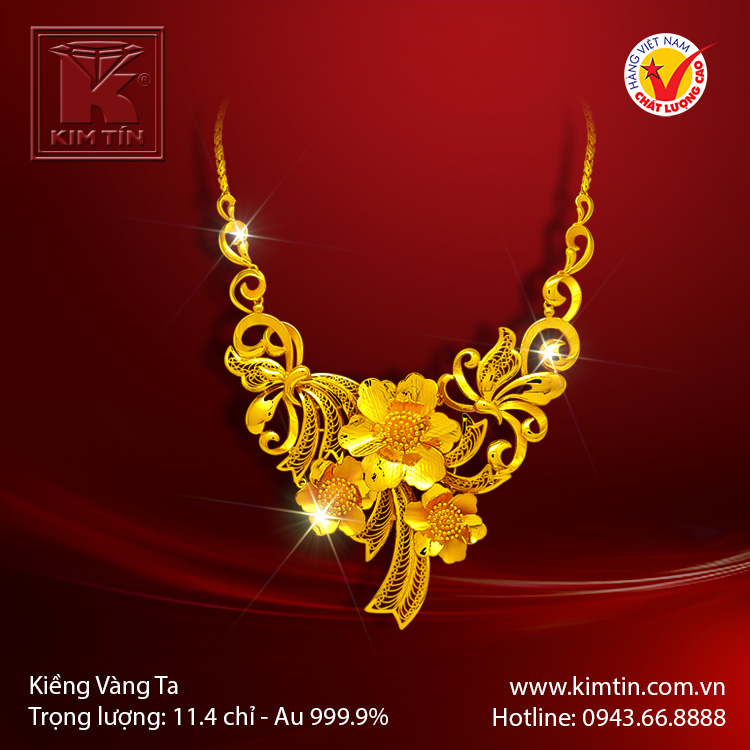 Kiềng cổ vàng 24K