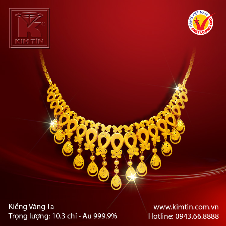 Kiềng cổ vàng 24K