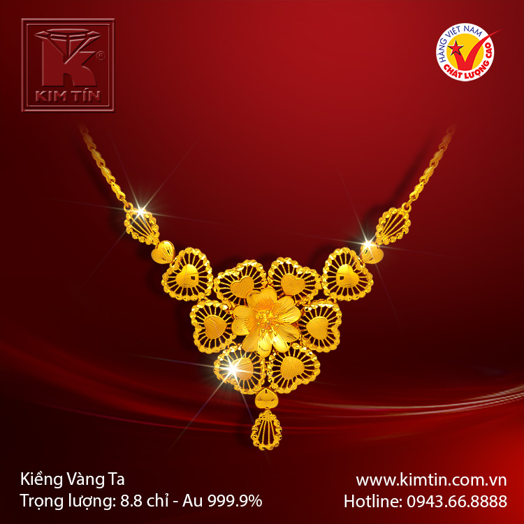 Kiềng cổ vàng 24K