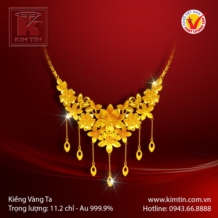 Kiềng cổ vàng 24K