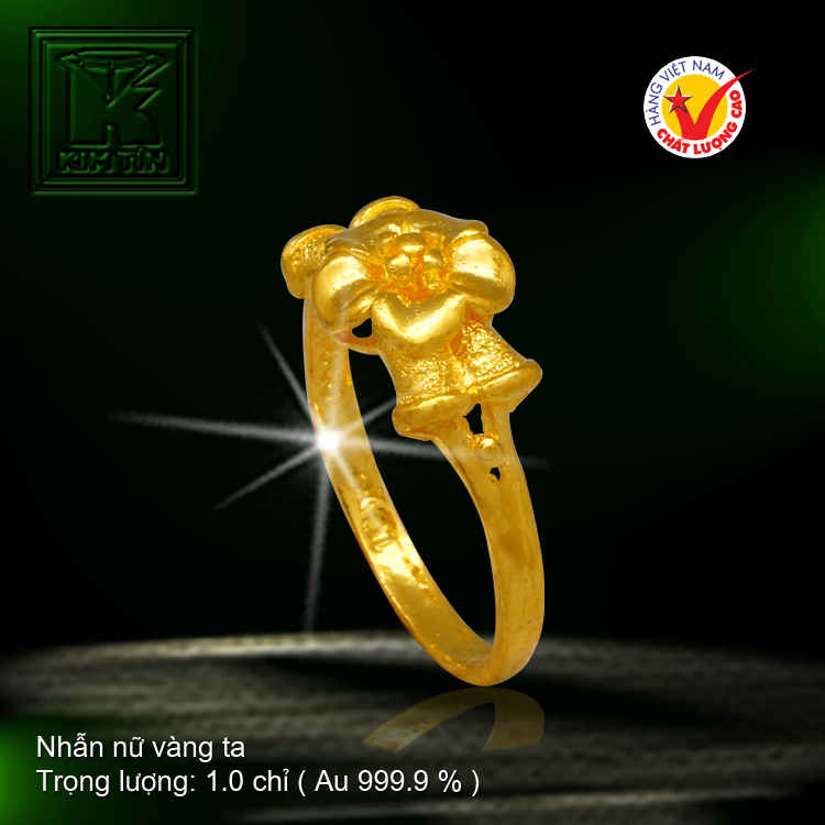 Nhẫn nữ vàng 24 K