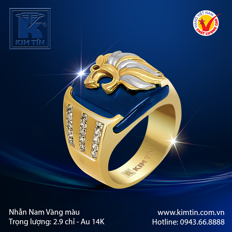 Nhẫn nam vàng 14k