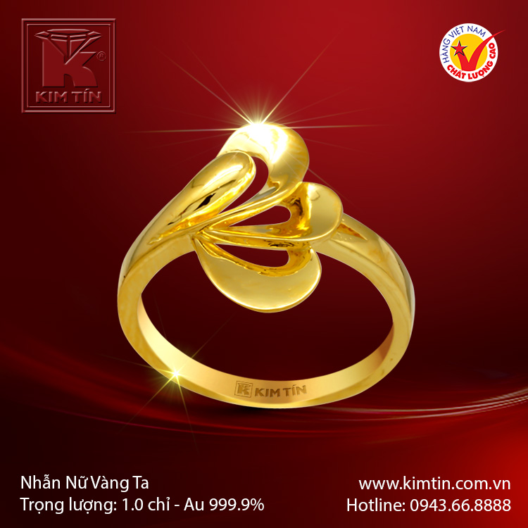 Nhẫn nữ vàng 24K