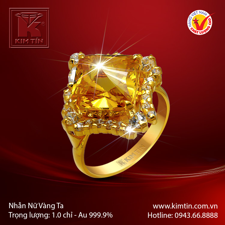 Nhẫn nữ vàng 24K