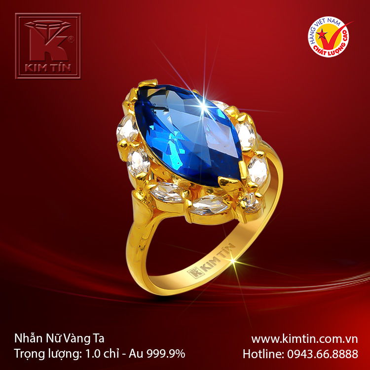 Nhẫn nữ vàng 24K