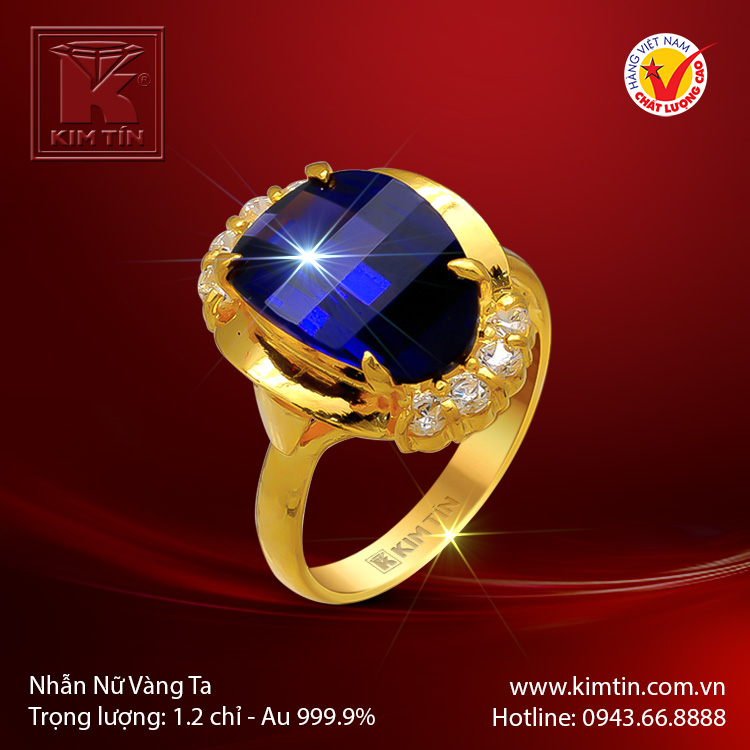 Nhẫn nữ vàng 24K