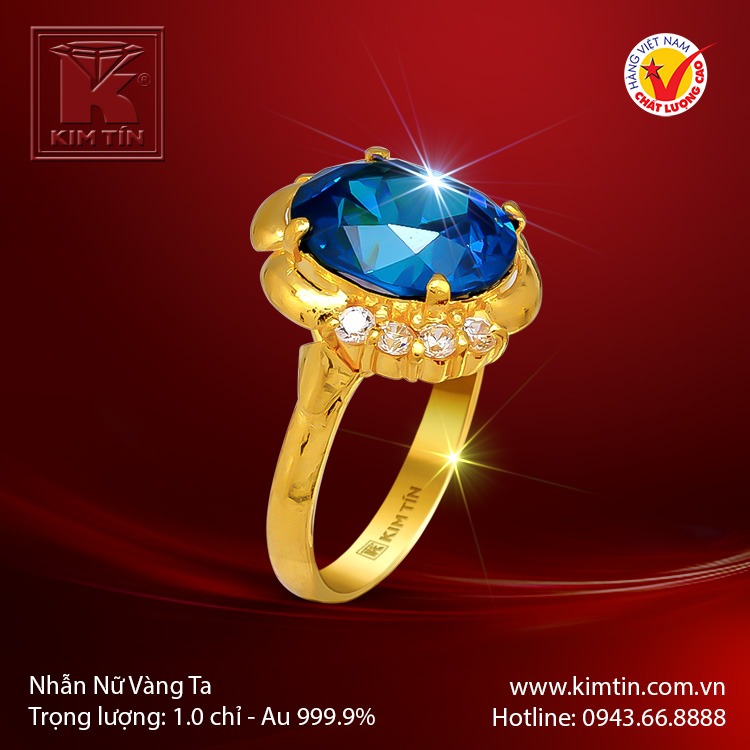 Nhẫn nữ vàng 24K