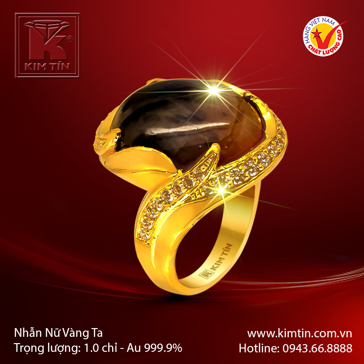 Nhẫn nữ vàng 24K