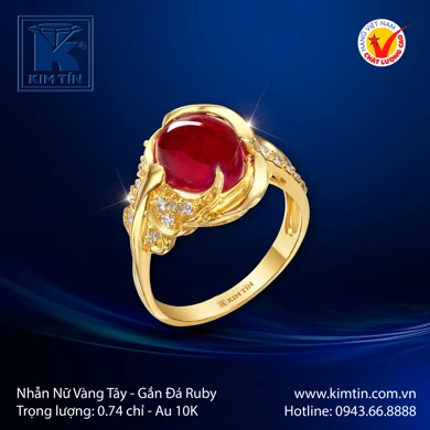 Nhẫn nữ Vàng tây 10K 